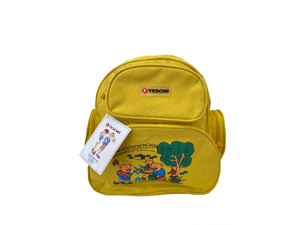 E-shop Tesori Yellow Bear detský batoh 33 x 28 x 14cm