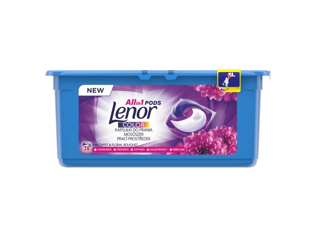 4980 lenor amethyst floral bouquet color gelove kapsuly 1x28 ks