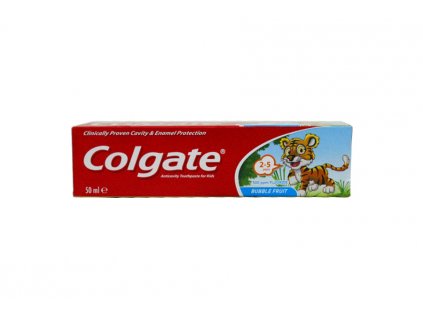 Colgate Bubble Fruit Junior detská zubná pasta 2-5rokov 50ml