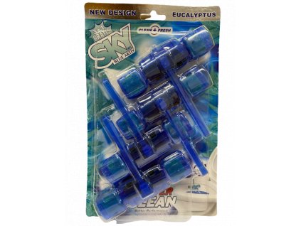 Sky Blue Aktiv Eukalypt tuhý WC Blok 4x65g