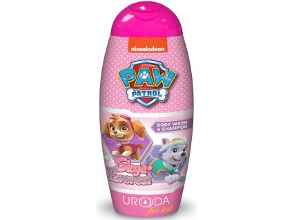 Nickelodeon Labková Patrola sprchový gél a šampón na vlasy pre dievčatá 250ml