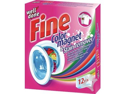 Well Done FINE Obrúsky pohlcujúce farbu a odstraňovač škvŕn 12ks