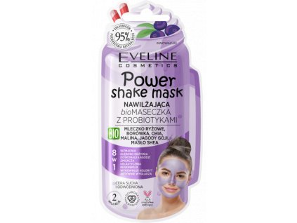 EVELINE Power Shake hydratačná BIO maska s probiotikami 10ml