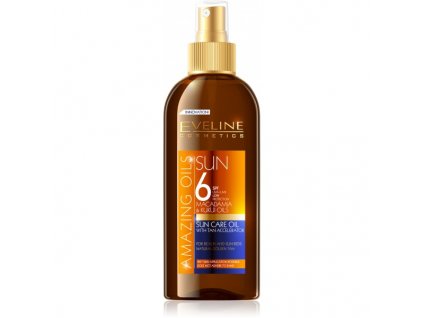 EVELINE SUN Amazing Oils olej na opaľovanie s urýchľovačom opaľovania OF6 150ml
