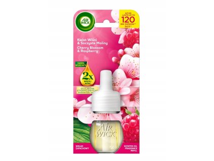 Air Wick wklad 19 ml Essential Oils Kwiat Wisni i Slodka Malina