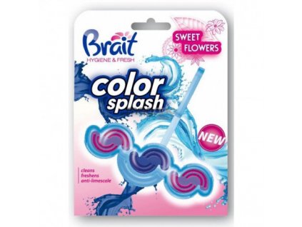 Brait Color Splash Flowers tuhý WC Blok 45g
