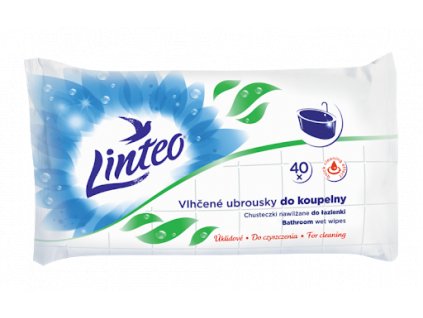 Linteo Home vlhčené obrúsky do kúpeľne 40 ks