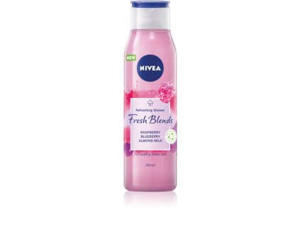 nivea fresh blends raspberry blueberry almond milk osviezujuci sprchovy gel