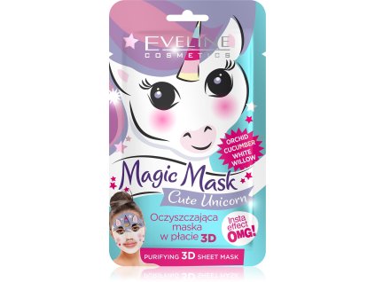 vyr 4005 MJDMAKSJEDN 5901761986280 CUTE UNICORN PURIFYING 3D SHEET MASK