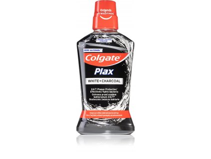 colgate plax charcoal ustna voda proti zubnemu povlaku a pre zdrave dasna bez alkoholu
