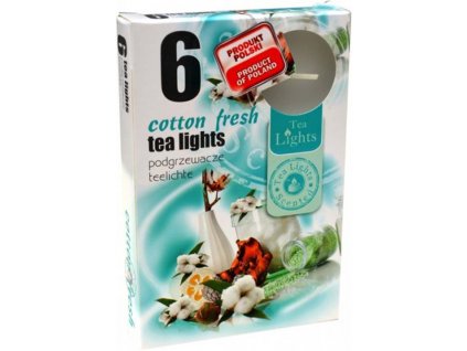 Čajové vonné sviečky (6ks) Cotton Fresh