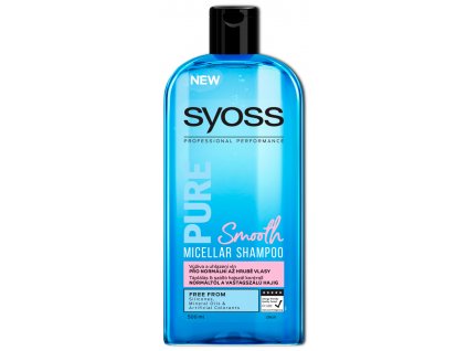 Syoss Pure Smooth šampón pre normálne až hrubé vlasy 500 ml