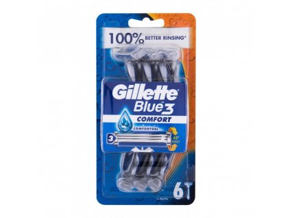 gillette blue3 holiaci strojcek pre muzov 6 ks 329767