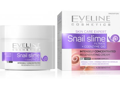 EVELINE SKIN CARE EXPERT koncentrovaný intenzívne regeneračný krém sliz slimáka a koenzým Q10 50ml