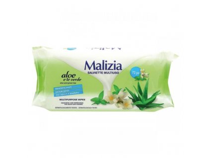 salviette multiuso detergenti e rinfrescanti con aloe e te verde72 pezzi 005308