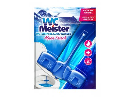 WC Meister Alpen Frisch toilet block colouring water