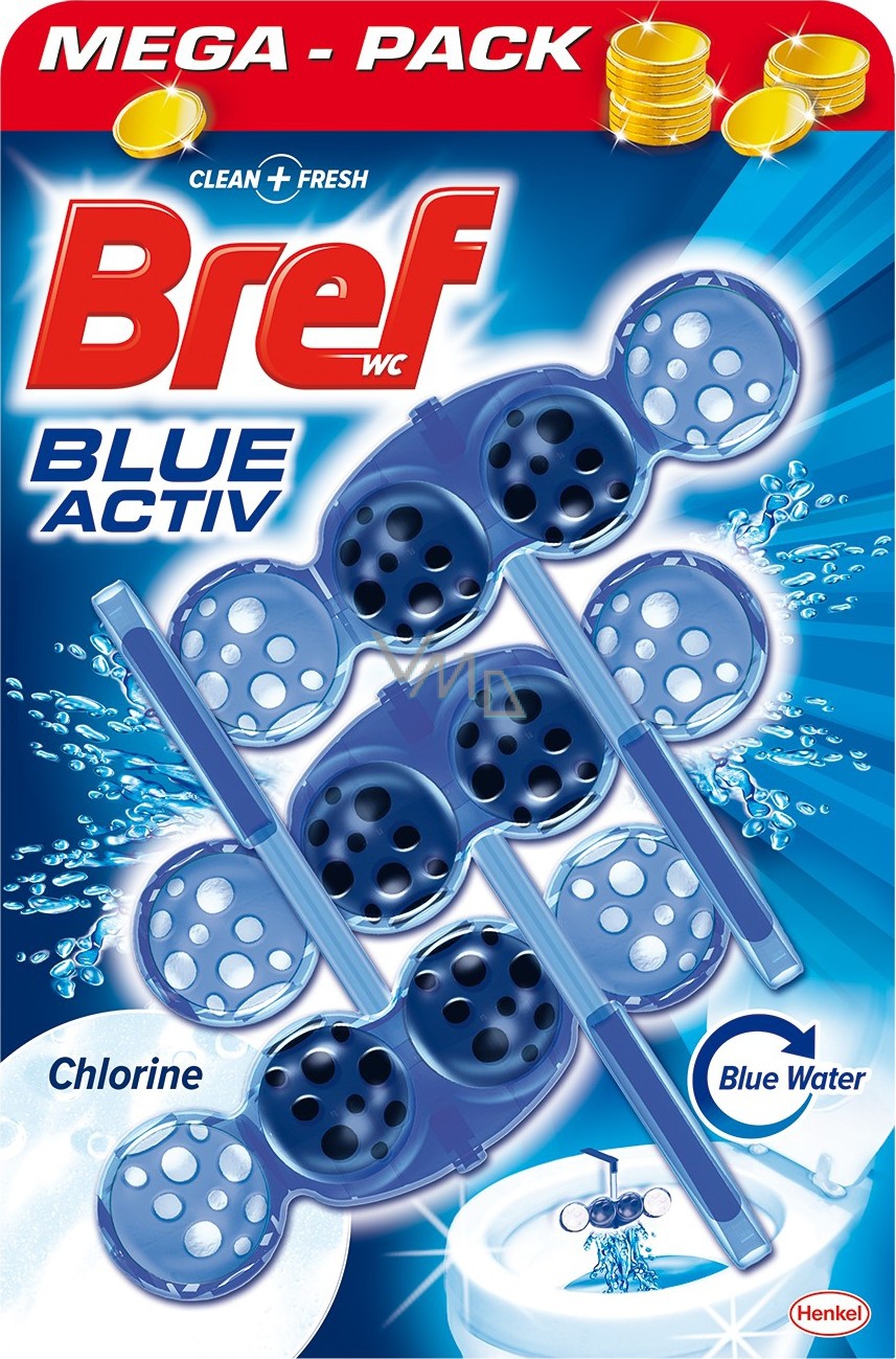 E-shop Bref Aktiv color chlorine WC Blok 4x50g