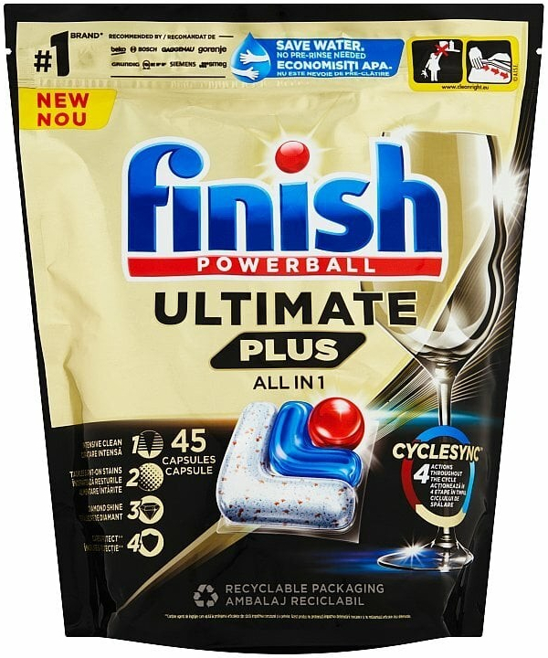 E-shop Finish - Calgonit Finish Powerball Ultimate tablety do umývačky riadu 45ks