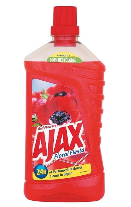 E-shop AJAX Red Flowers čistiaci prostriedok na podlahy 1l