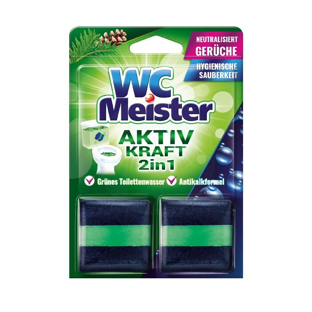 E-shop Glanz Meister WC Meister Pine farbiaca kocka do WC nádržky 2x50g