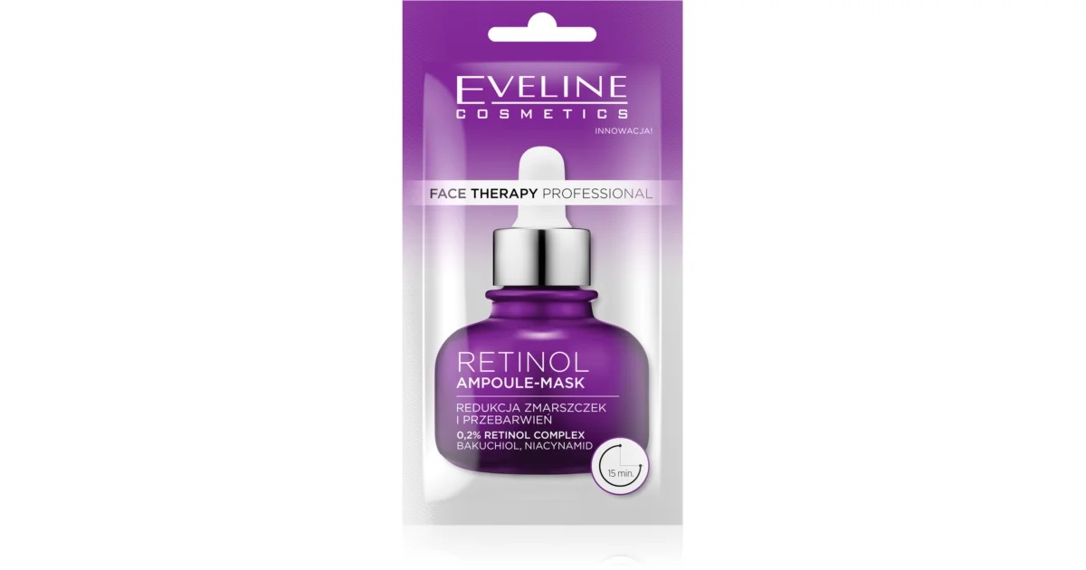 Eveline Cosmetics Face Therapy Retinol krémová maska proti prvým známkam starnutia pleti 8ml