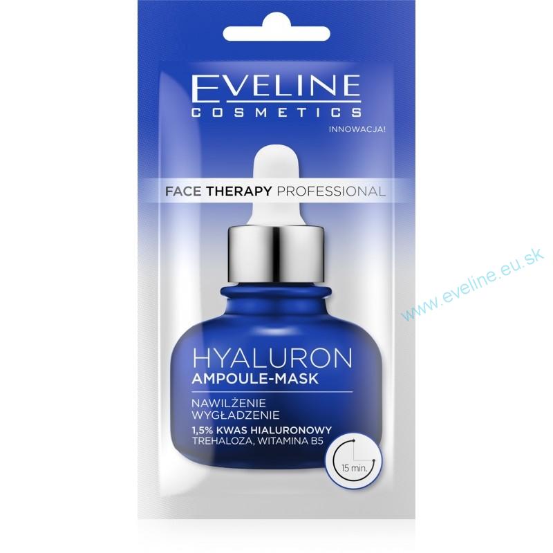 Eveline Cosmetics Face Therapy maska  HYALURON hydratačná a vyhladzujúca 8ml