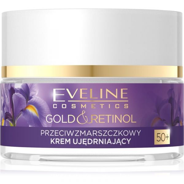 Eveline Cosmetics EVELINE Gold & Retinol výživný protivráskový krém 50+ 50ml
