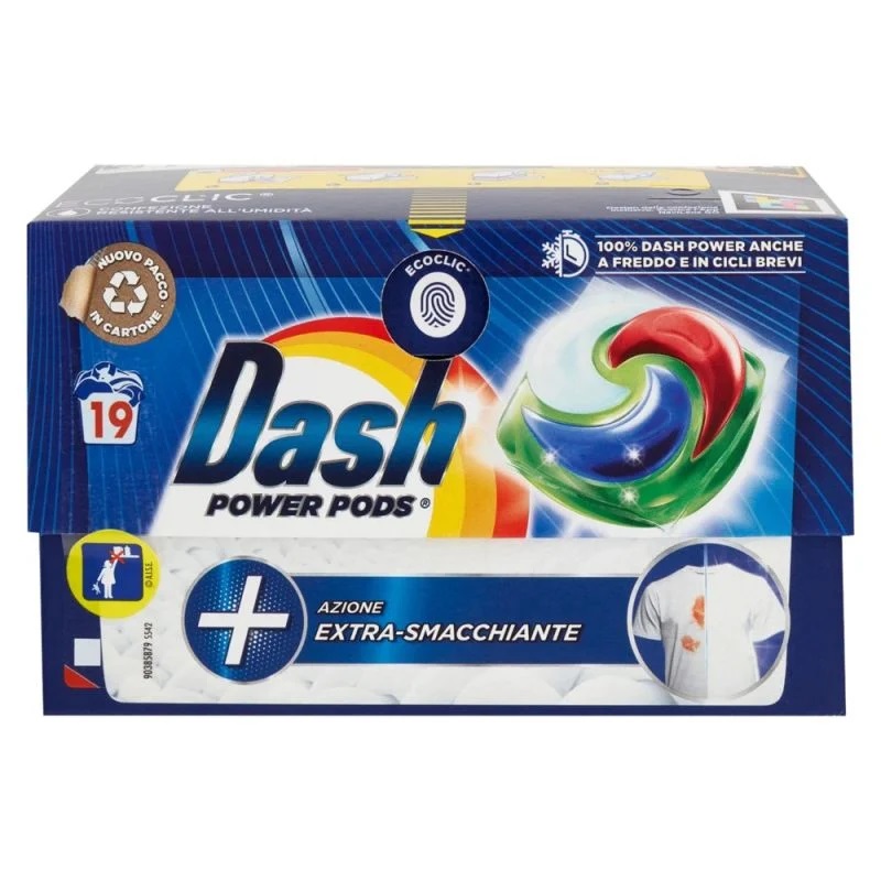 Dash  Pods extra-smacchiante universal gélové kapsule 19ks