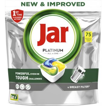 E-shop Jar Platinum All in One Lemon kapsule do umývačky riadu 75 ks