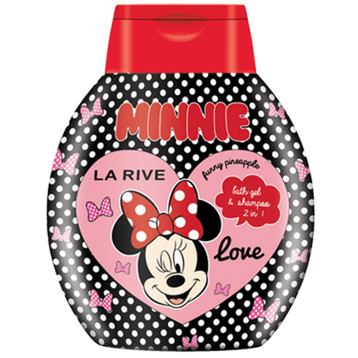 E-shop Disney Minnie sprchový gél a šampón na vlasy pre deti 250 ml