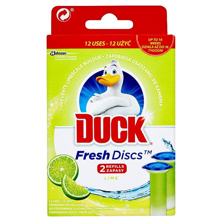 DUCK Fresh Discs WC gél náhrada 2x36ml Limetka