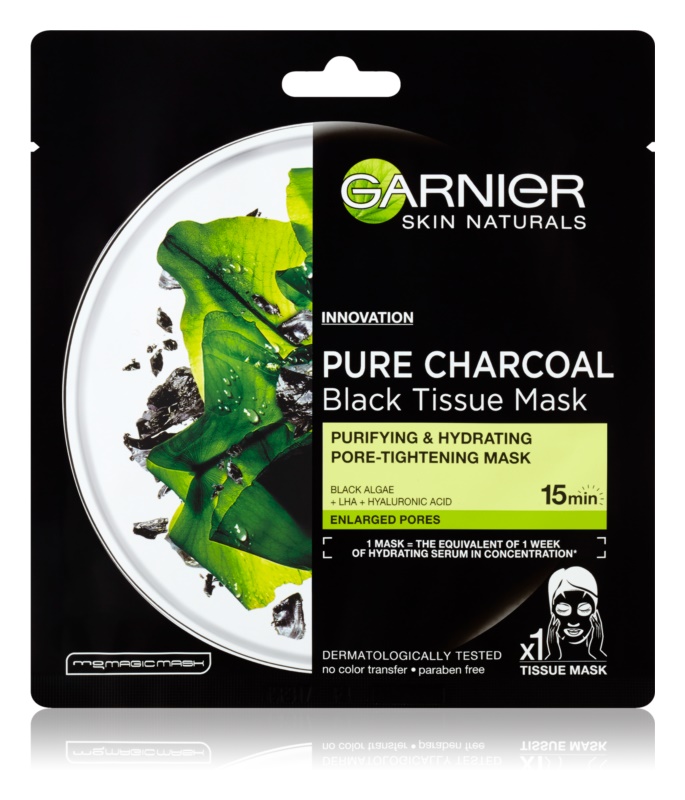 E-shop Garnier Skin Naturals Pure Charcoal textilná maska