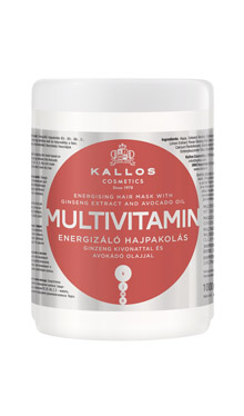 E-shop Kallos MULTIVITAMIN energetizujúca maska na vlasy 1 l