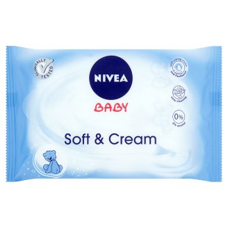E-shop Nivea Soft & Cream vlhčené utierky 63ks