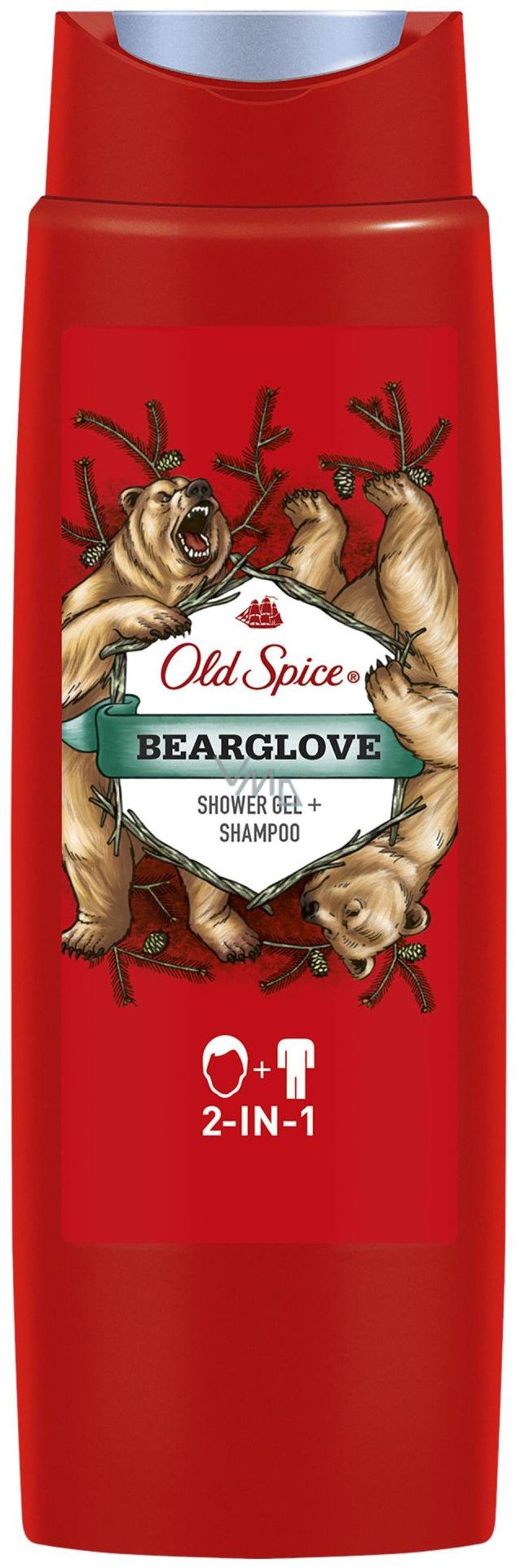 E-shop Old Spice Bearglove 2in 1sprchový gél 400ml