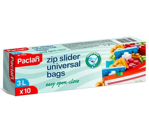 E-shop Paclan ZIP univerzálne vrecká do mrazničky 3L 10ks