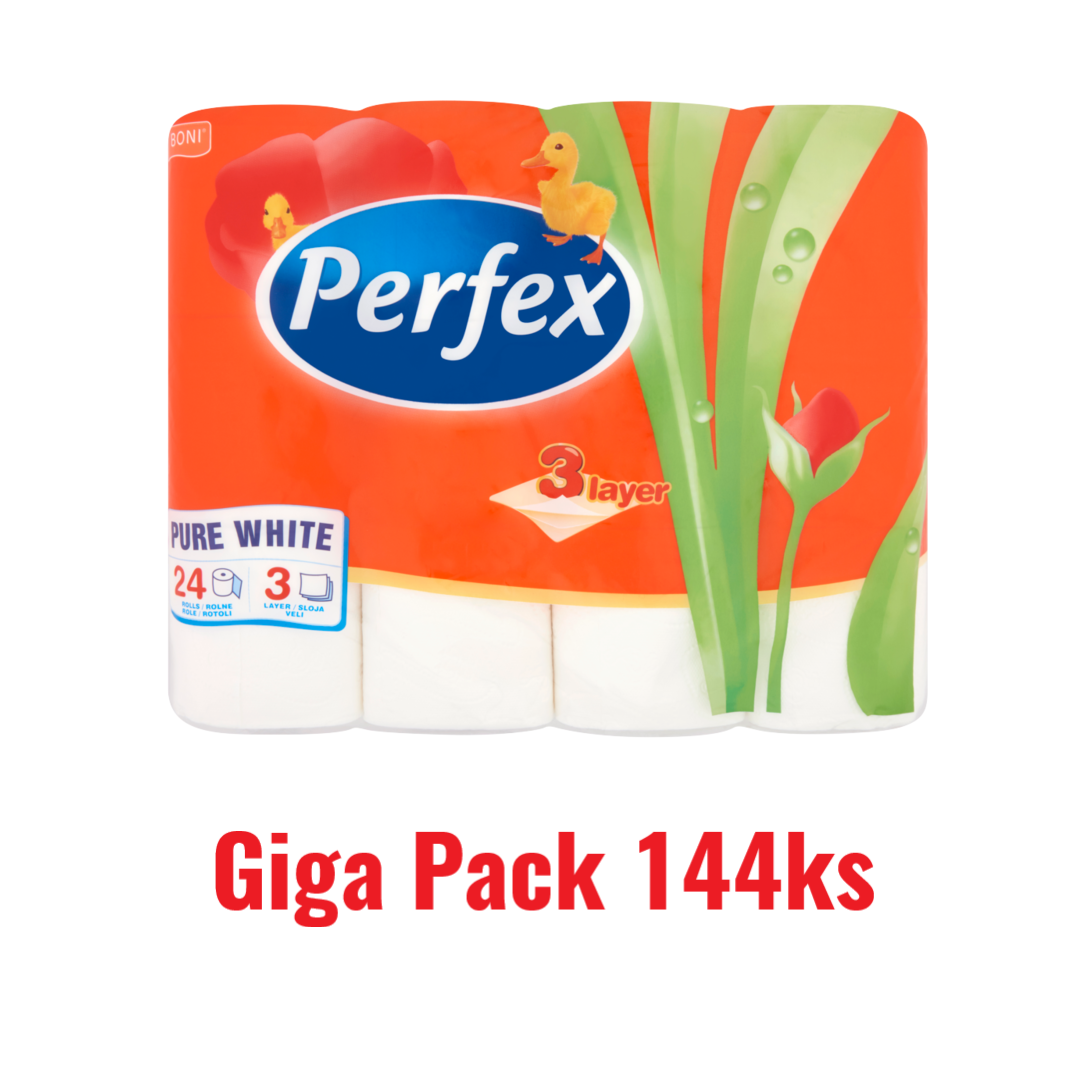 Perfex Giga Pack toaletný papier 144ks 3vrst.