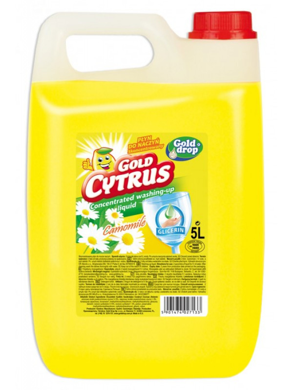 Gold Drop Gold Cytrus Strong Citrus & Harmanček saponát na riad 5l