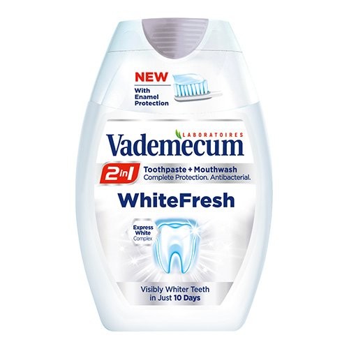 E-shop Vademecum White fresh 2v1 zubná pasta 75 ml