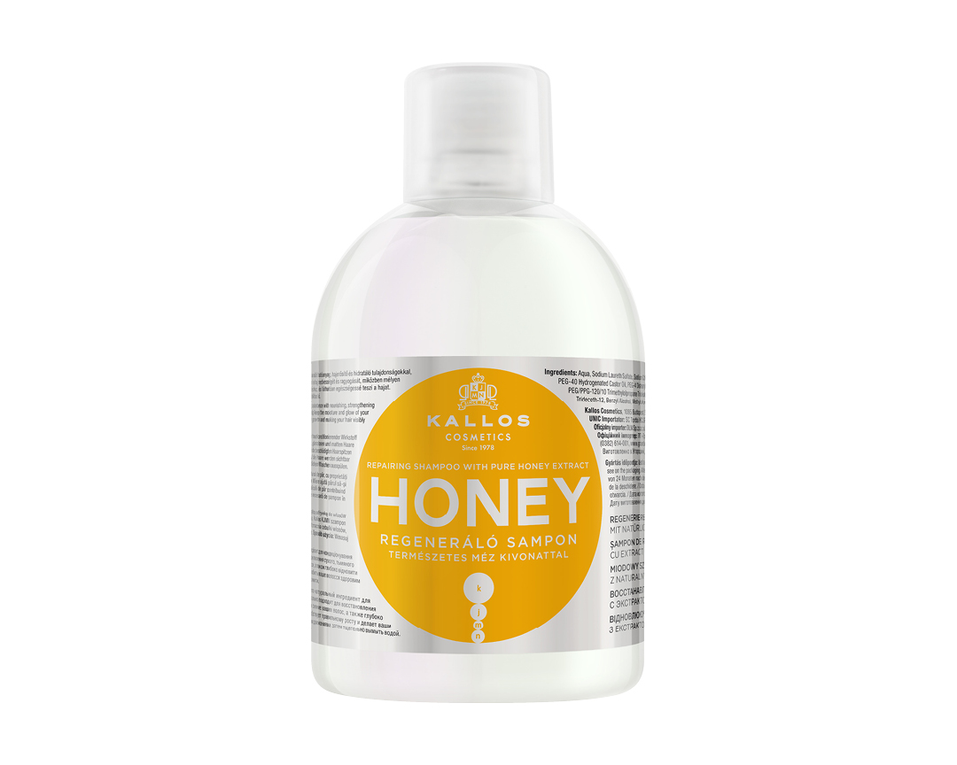 E-shop Kallos Honey šampón regeneračný s medovým extraktom 1000ml