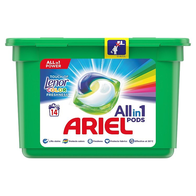 Ariel 3in1 Touch of Lenor Fresh gélové kapsule 13ks
