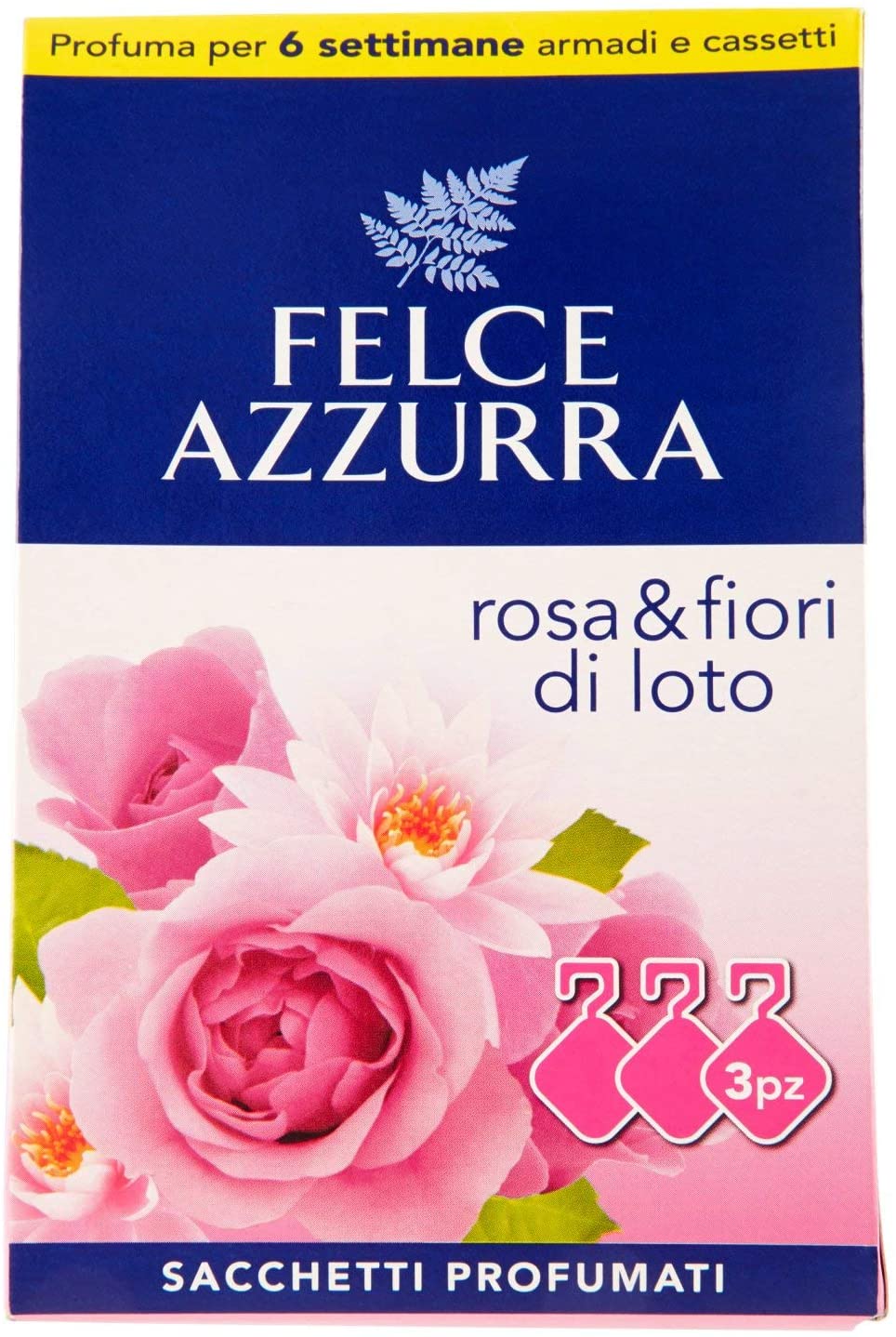 Felce Azzurra Rosa & Fiori di loto voňavé vankúšiky 3ks