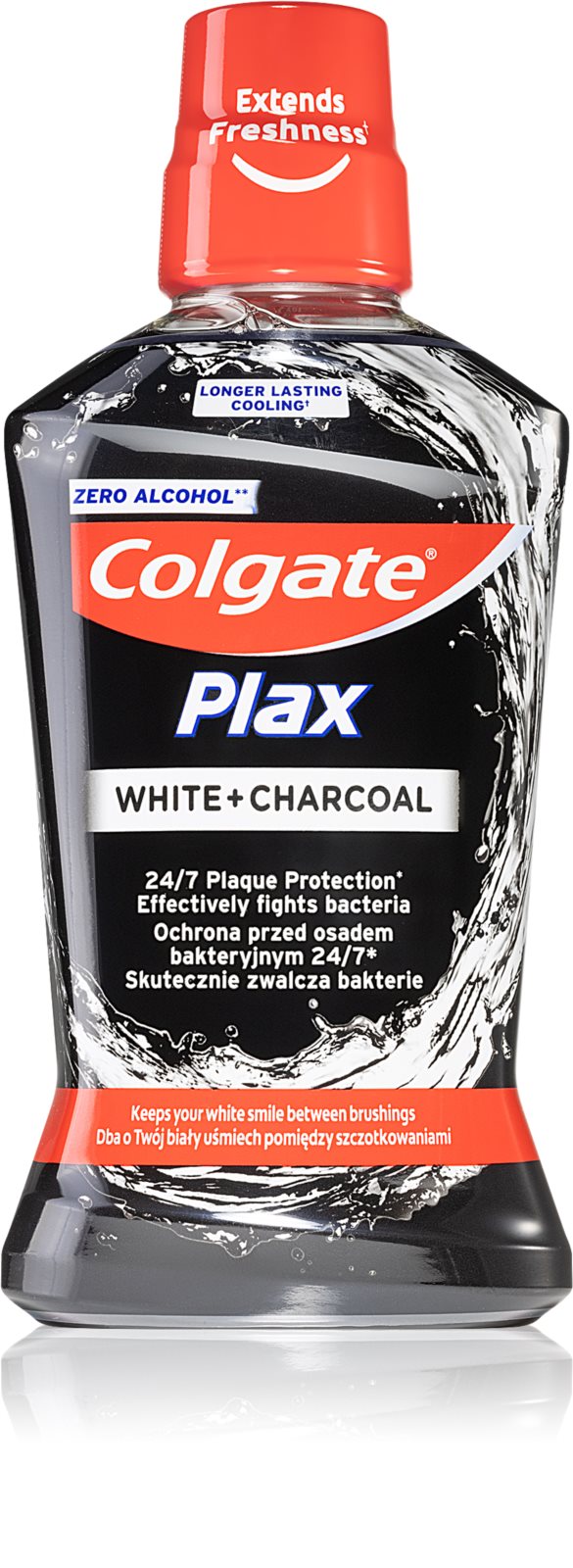 Colgate Plax White + Charcoal ústna voda 500 ml