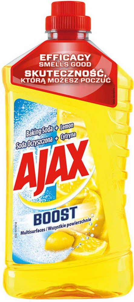 AJAX Boost Baking Soda a Lemon čistiaci prostriedok na podlahy 1l