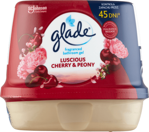 E-shop Glade Lucious Cherry & Peony vonný gél do kúpeľne 180 g