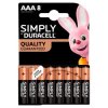 Duracell Simply AAA batéria 8ks
