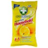 Green Shield vlhčené utierky na povrchy 4v1 antibacterial Citrón 50 ks
