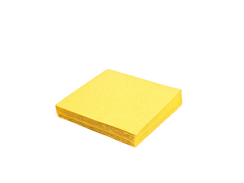 Obrúsok 2vrstvý žltý 33 x 33 cm [250 ks]