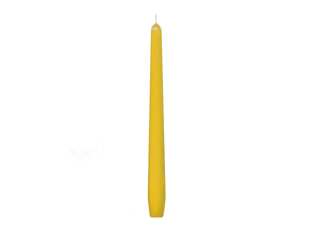 Sviečka kónická žltá ?23 x 245 mm [10 ks]