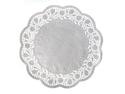 13469 1 dekoracna krajka pap okruhla biela 30cm 100 ks